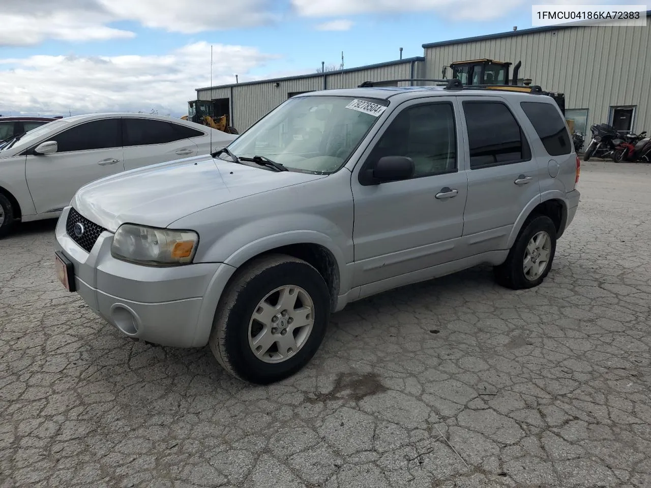 2006 Ford Escape Limited VIN: 1FMCU04186KA72383 Lot: 79278504