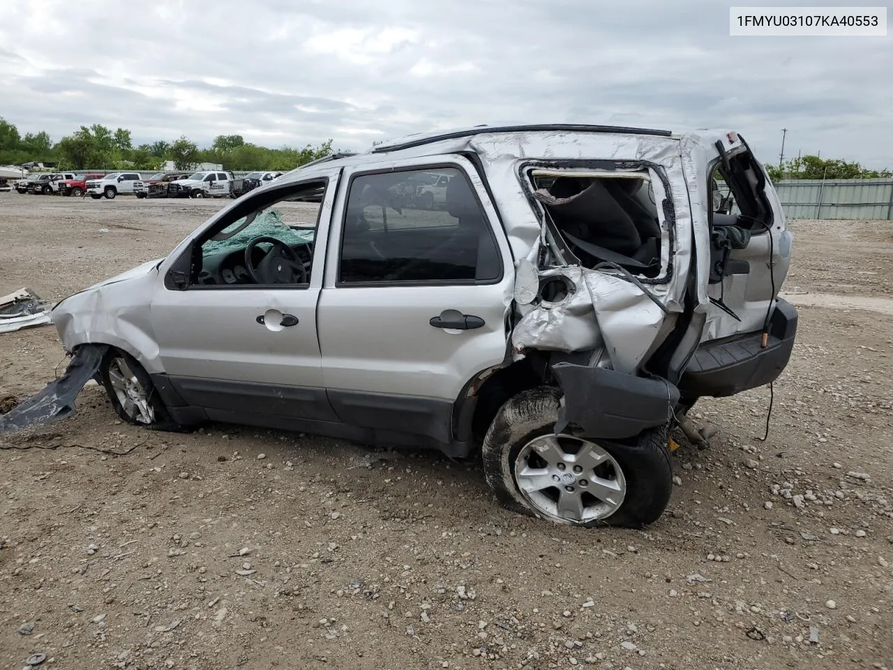 2007 Ford Escape Xlt VIN: 1FMYU03107KA40553 Lot: 52562734