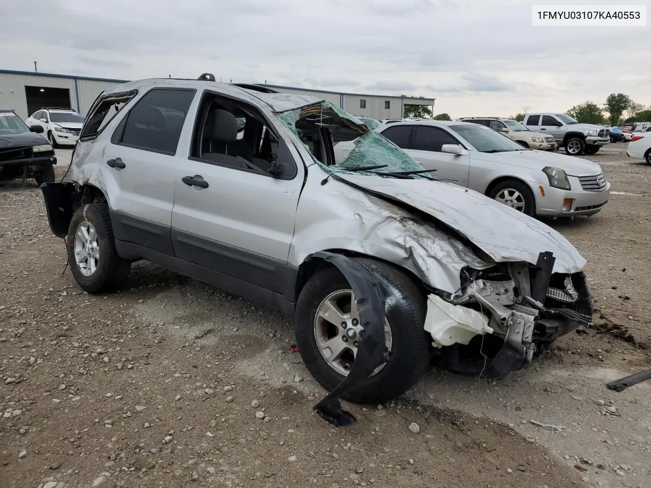 2007 Ford Escape Xlt VIN: 1FMYU03107KA40553 Lot: 52562734