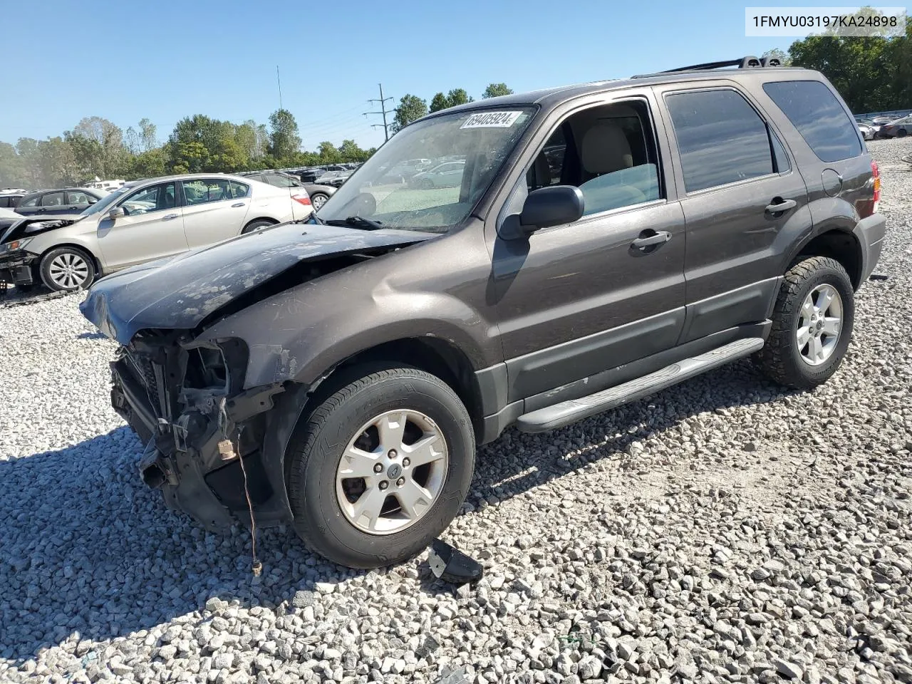 2007 Ford Escape Xlt VIN: 1FMYU03197KA24898 Lot: 69405924