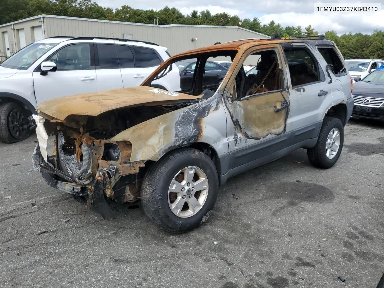 2007 Ford Escape Xlt VIN: 1FMYU03Z37KB43410 Lot: 71992554