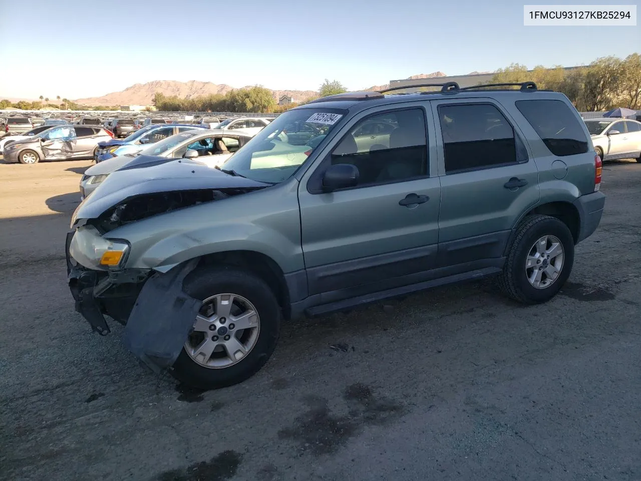 2007 Ford Escape Xlt VIN: 1FMCU93127KB25294 Lot: 73251094