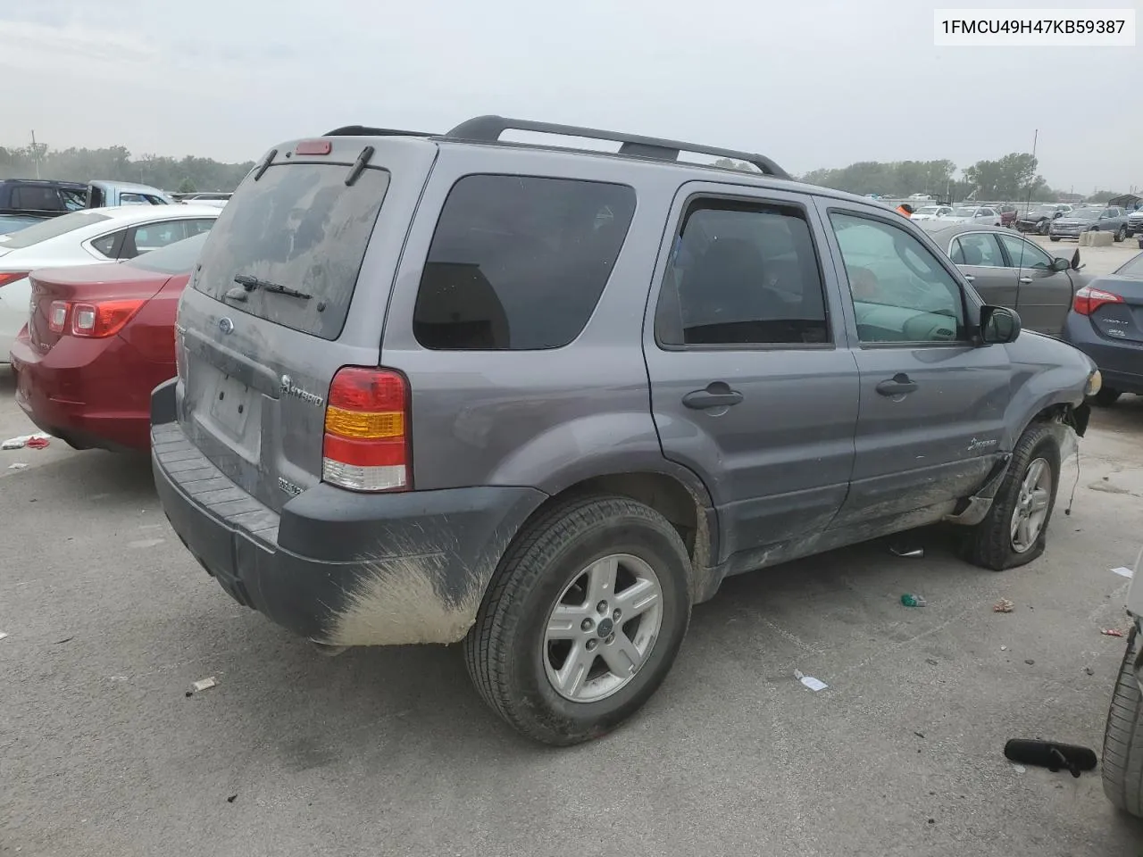 2007 Ford Escape Hev VIN: 1FMCU49H47KB59387 Lot: 73581714