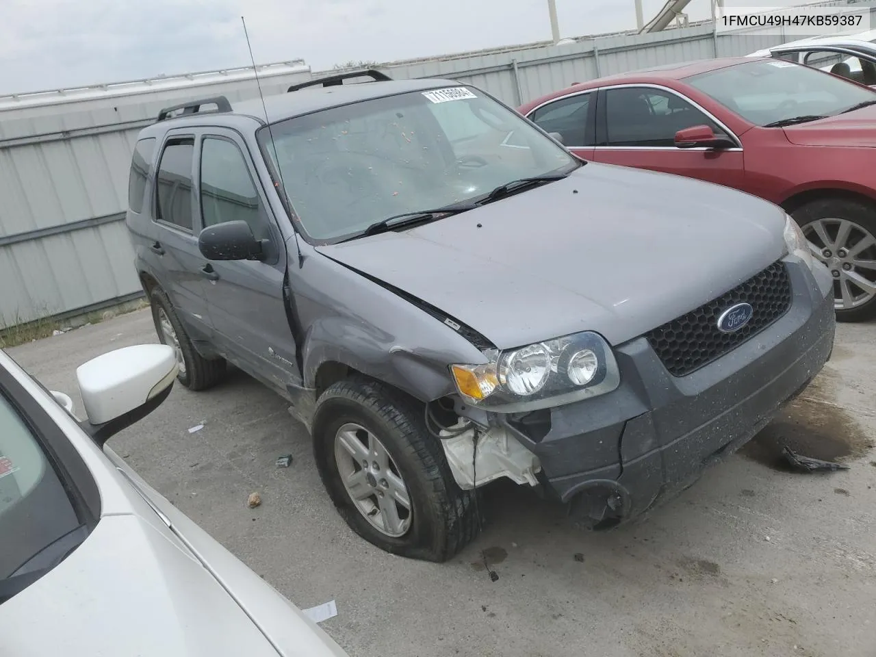 2007 Ford Escape Hev VIN: 1FMCU49H47KB59387 Lot: 73581714