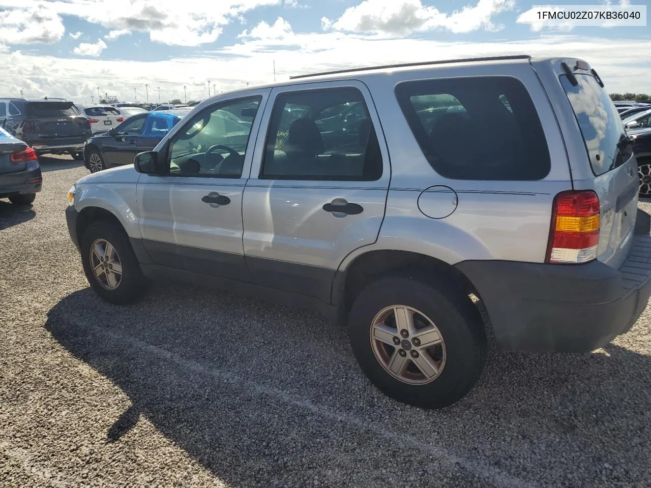 2007 Ford Escape Xls VIN: 1FMCU02Z07KB36040 Lot: 74043354