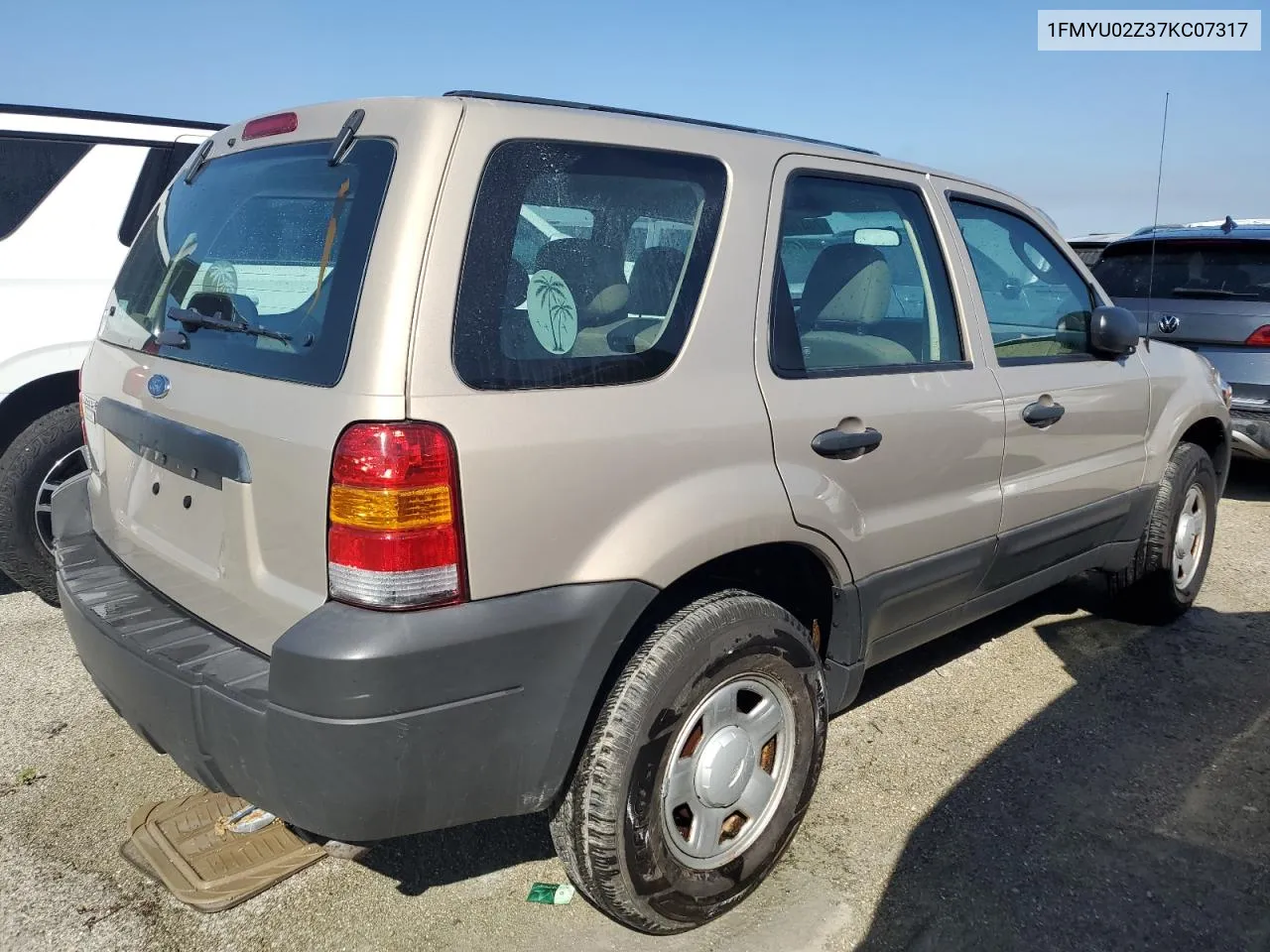 2007 Ford Escape Xls VIN: 1FMYU02Z37KC07317 Lot: 74479414