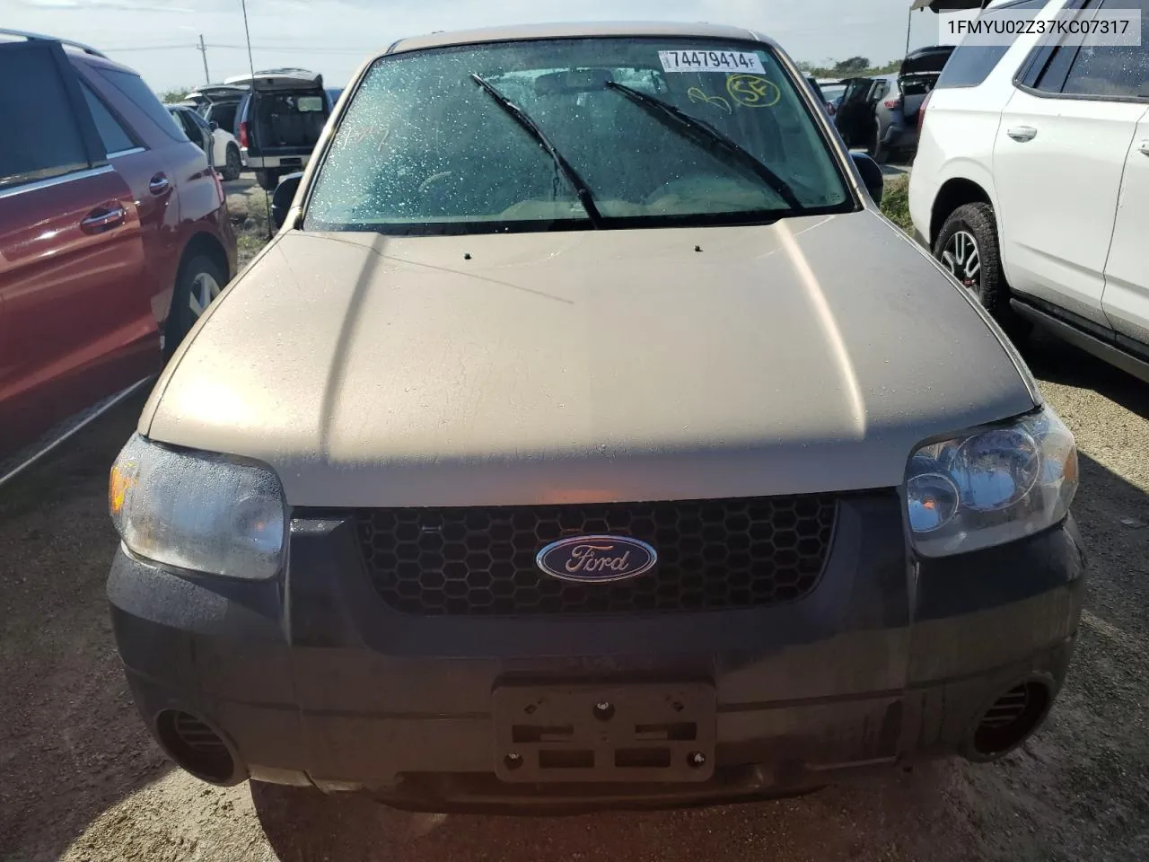 2007 Ford Escape Xls VIN: 1FMYU02Z37KC07317 Lot: 74479414