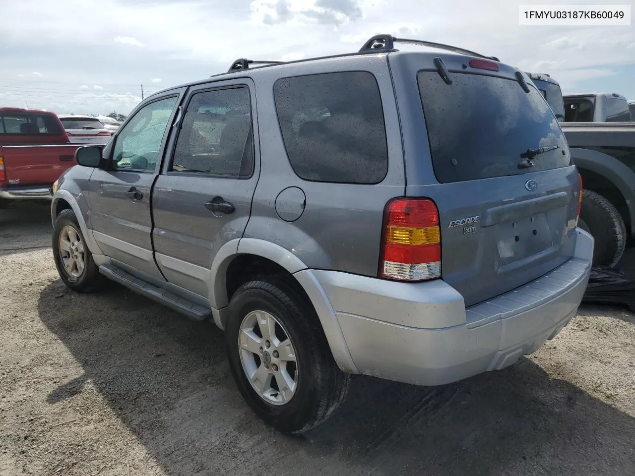 2007 Ford Escape Xlt VIN: 1FMYU03187KB60049 Lot: 74588994