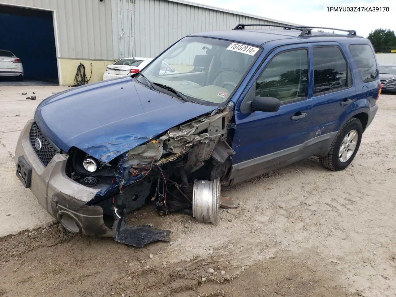 2007 Ford Escape Xlt VIN: 1FMYU03Z47KA39170 Lot: 75157914