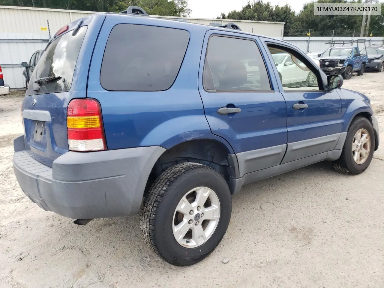 2007 Ford Escape Xlt VIN: 1FMYU03Z47KA39170 Lot: 75157914