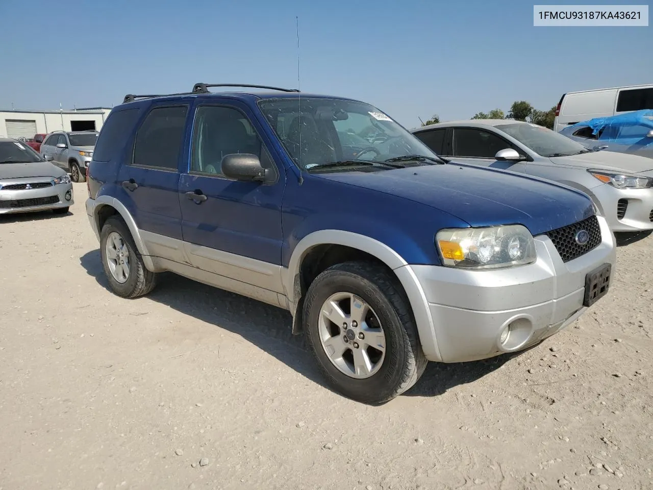 2007 Ford Escape Xlt VIN: 1FMCU93187KA43621 Lot: 75496864