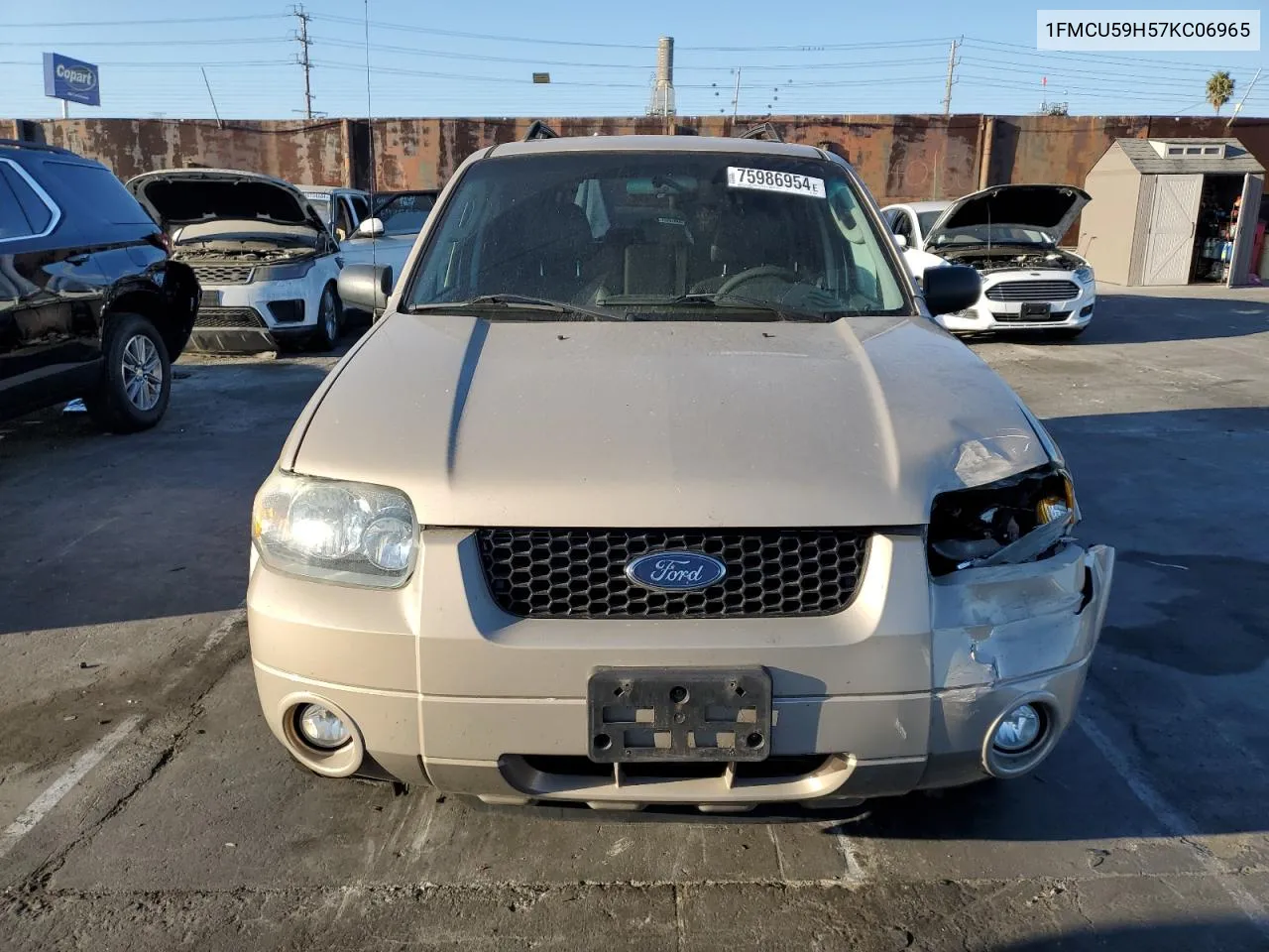 2007 Ford Escape Hev VIN: 1FMCU59H57KC06965 Lot: 75986954