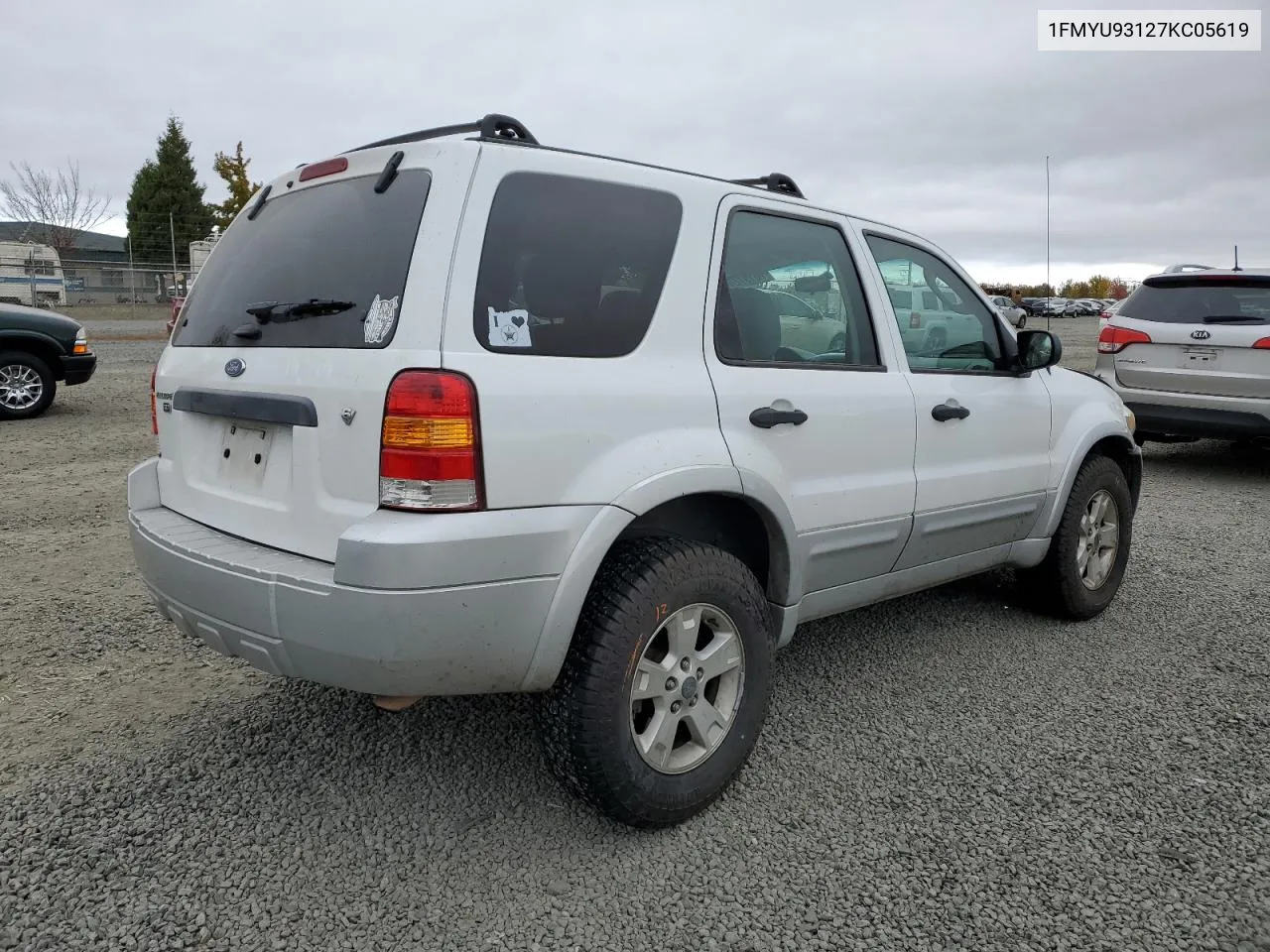 2007 Ford Escape Xlt VIN: 1FMYU93127KC05619 Lot: 76197244