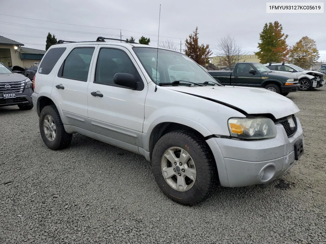 2007 Ford Escape Xlt VIN: 1FMYU93127KC05619 Lot: 76197244