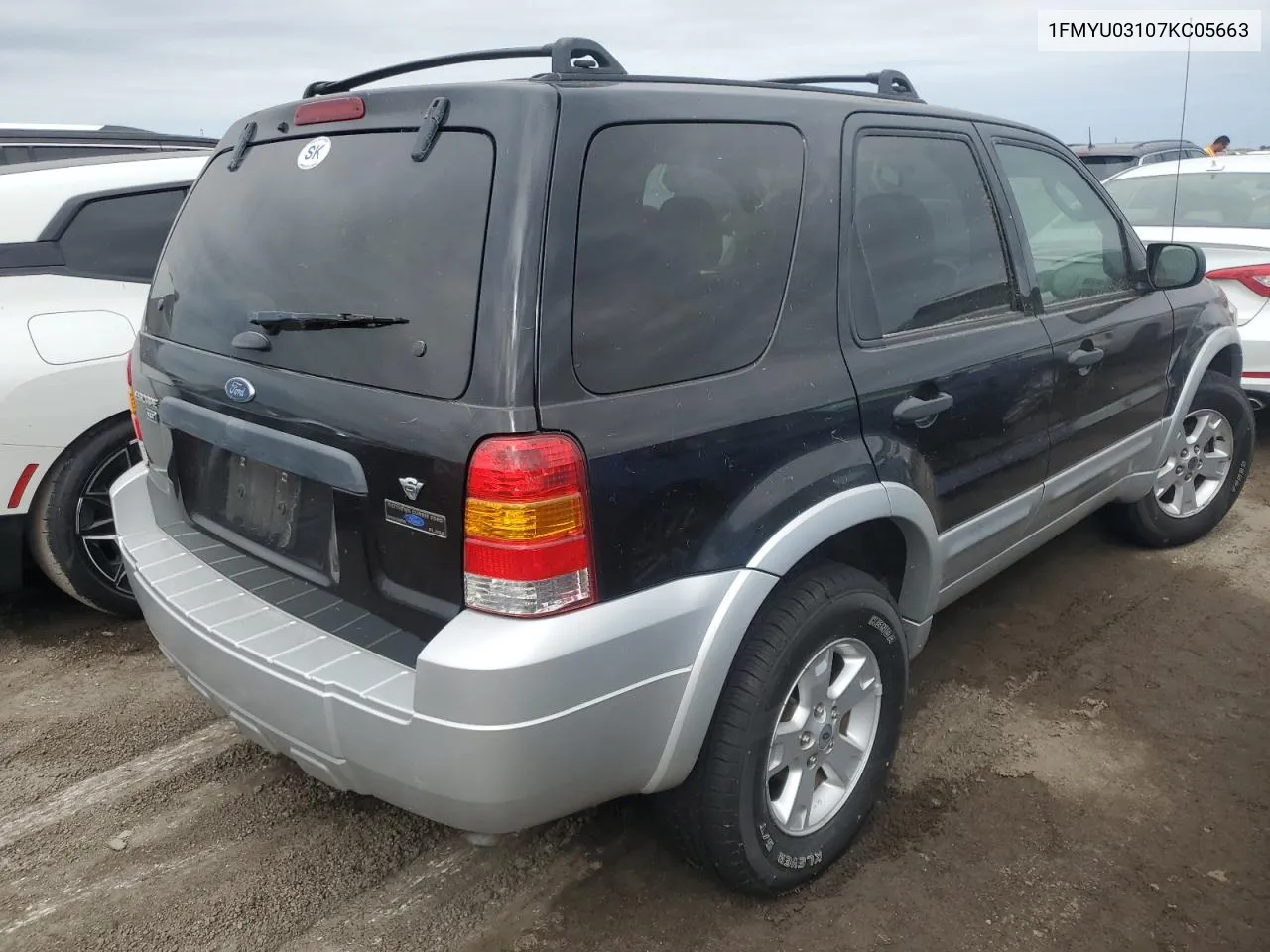 2007 Ford Escape Xlt VIN: 1FMYU03107KC05663 Lot: 76356404