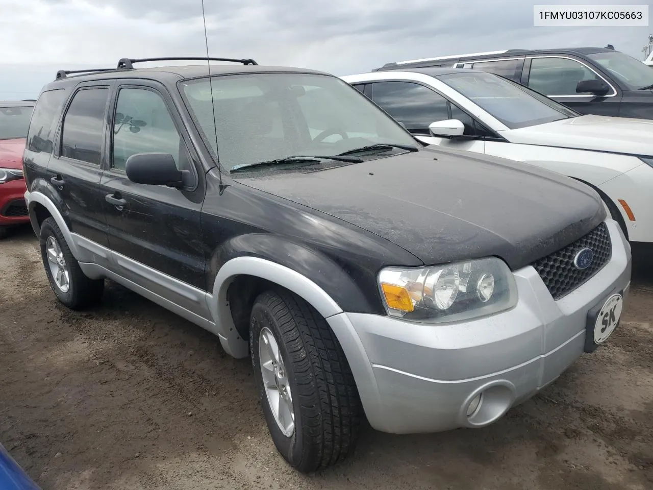 2007 Ford Escape Xlt VIN: 1FMYU03107KC05663 Lot: 76356404