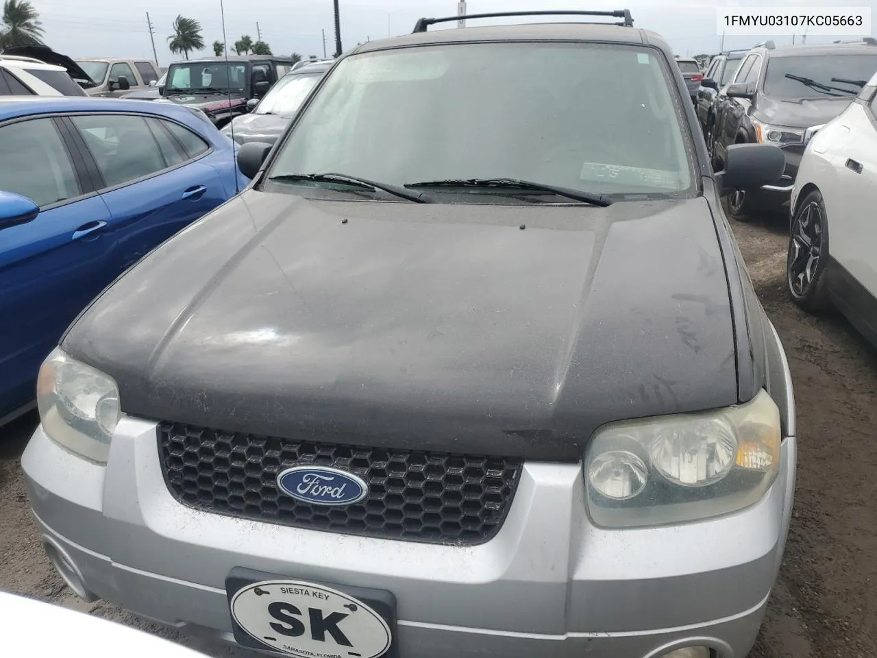 2007 Ford Escape Xlt VIN: 1FMYU03107KC05663 Lot: 76356404