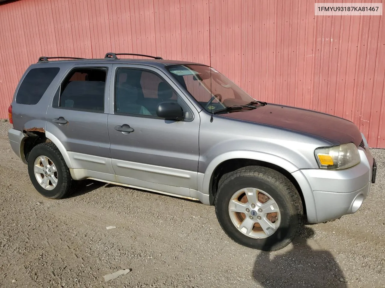 2007 Ford Escape Xlt VIN: 1FMYU93187KA81467 Lot: 76453394