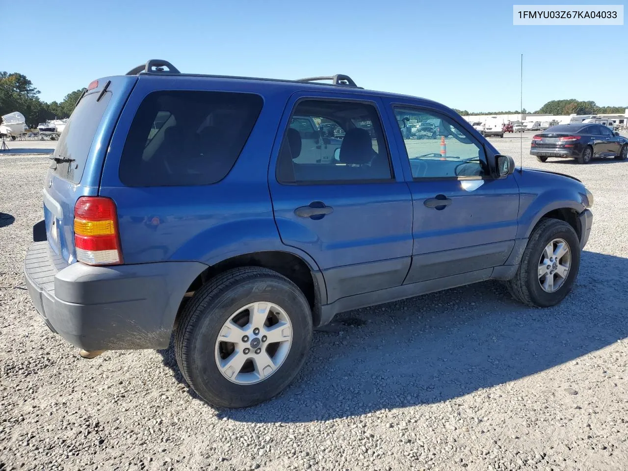 2007 Ford Escape Xlt VIN: 1FMYU03Z67KA04033 Lot: 76487314