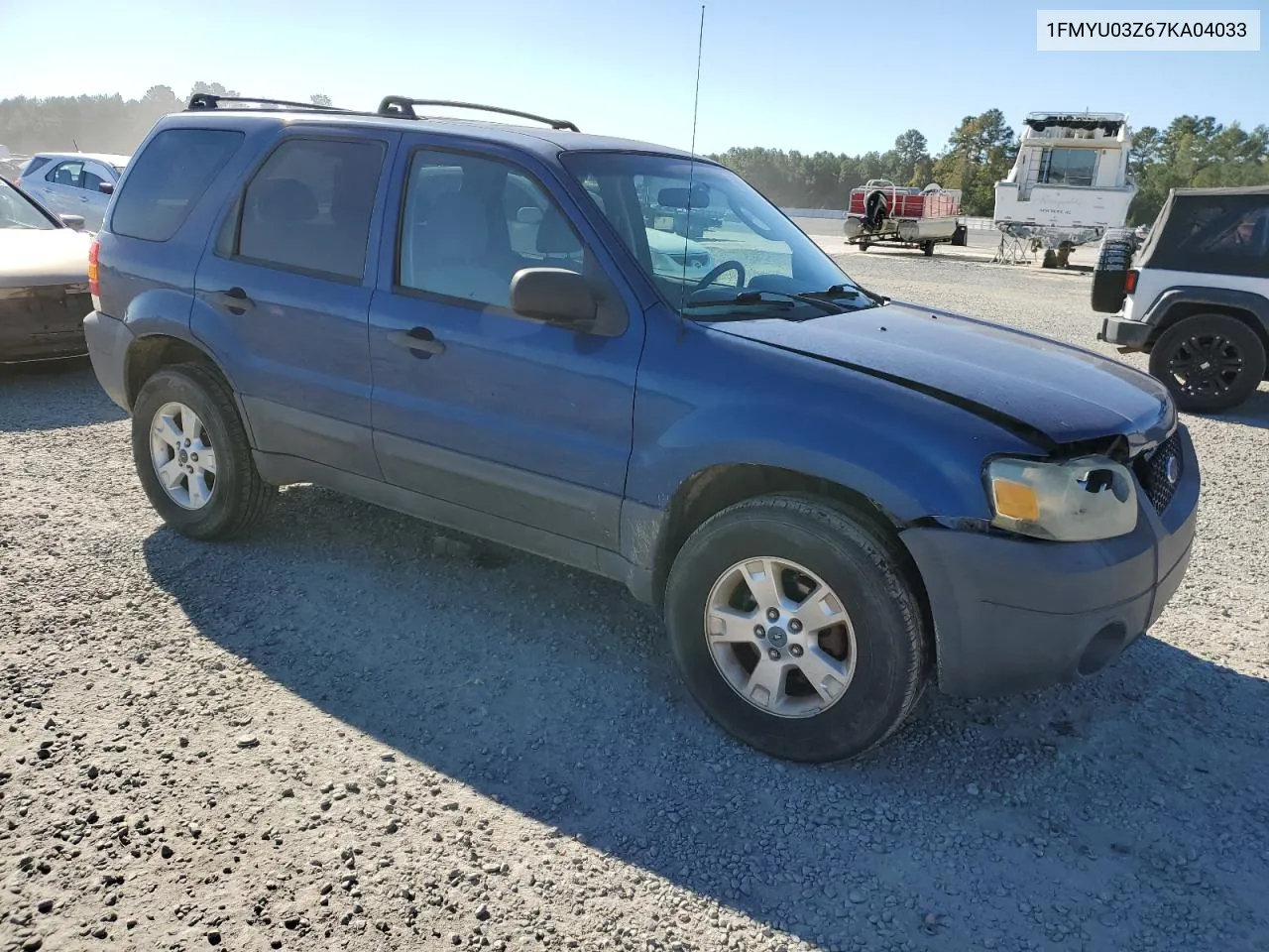 2007 Ford Escape Xlt VIN: 1FMYU03Z67KA04033 Lot: 76487314