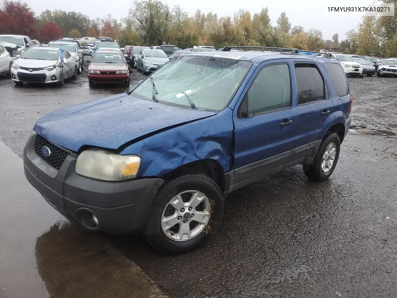 2007 Ford Escape Xlt VIN: 1FMYU931X7KA10271 Lot: 78834024