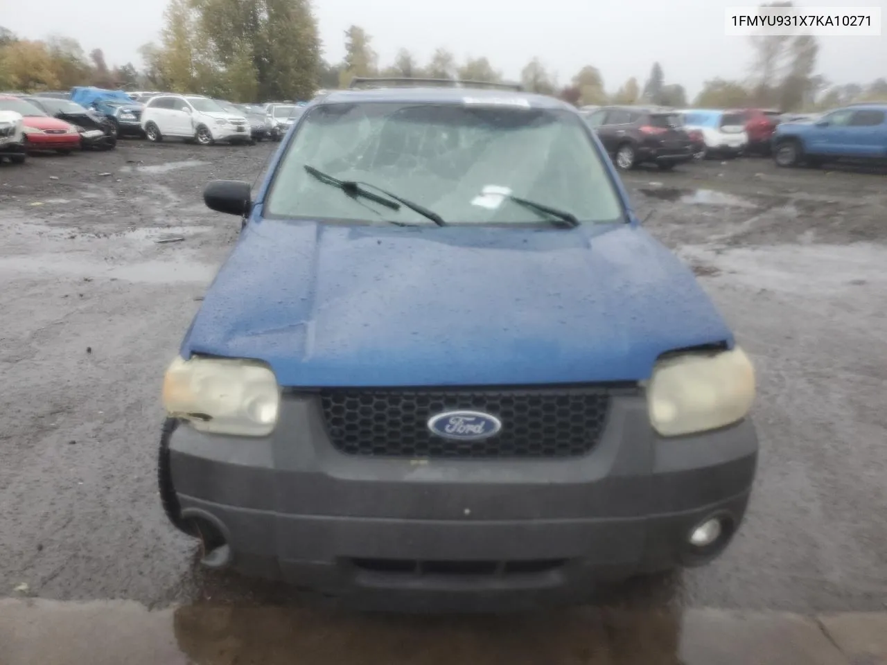 2007 Ford Escape Xlt VIN: 1FMYU931X7KA10271 Lot: 78834024