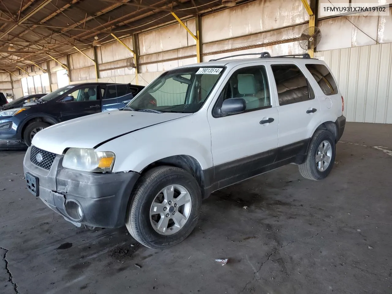 2007 Ford Escape Xlt VIN: 1FMYU931X7KA19102 Lot: 79013514