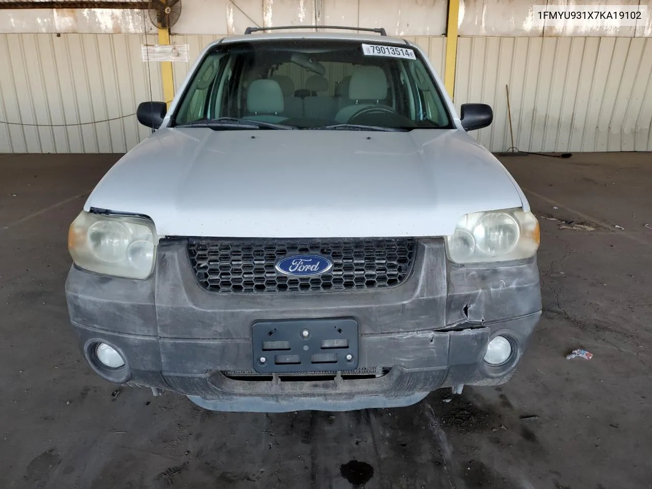 2007 Ford Escape Xlt VIN: 1FMYU931X7KA19102 Lot: 79013514