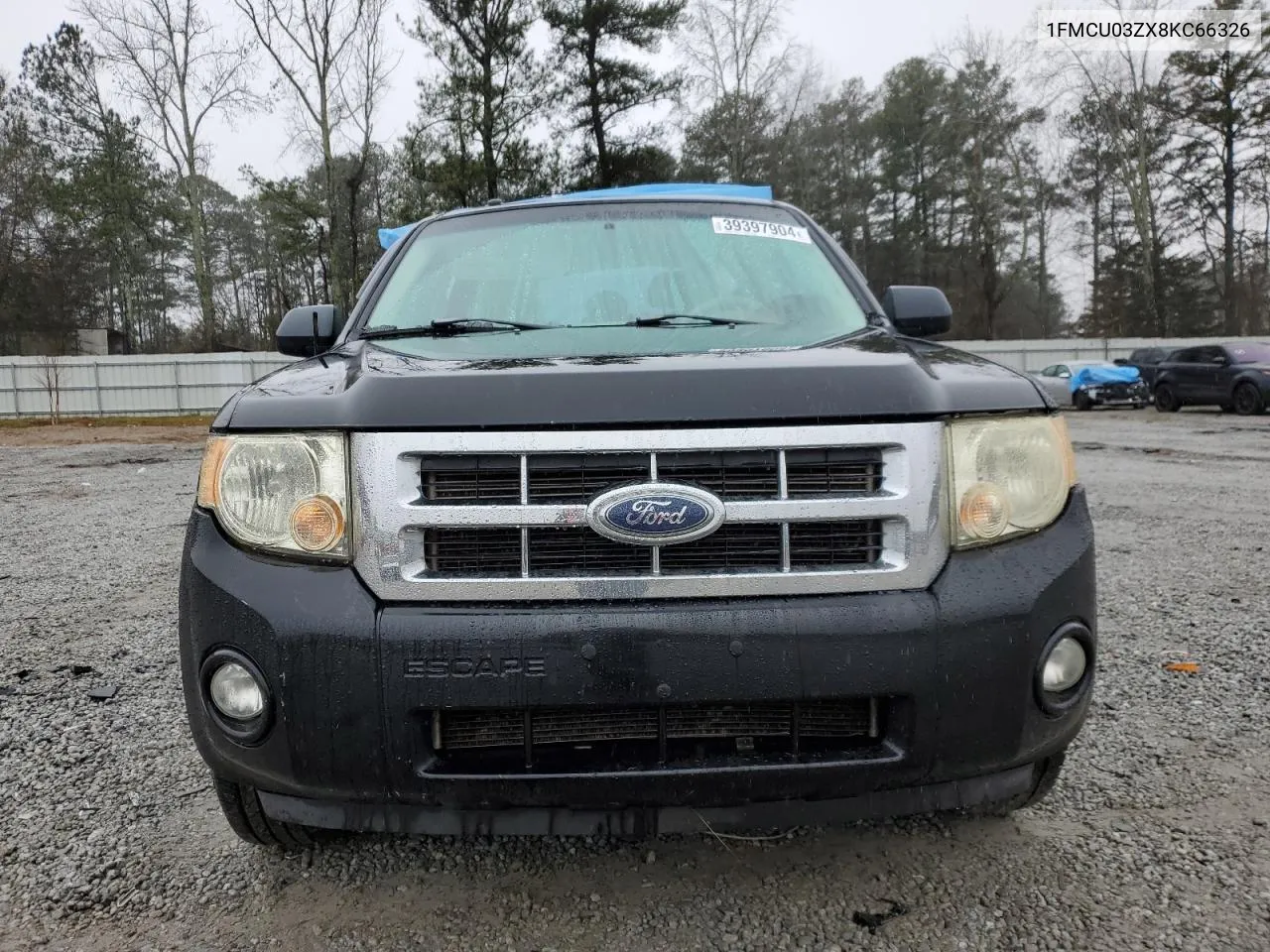 2008 Ford Escape Xlt VIN: 1FMCU03ZX8KC66326 Lot: 39397904