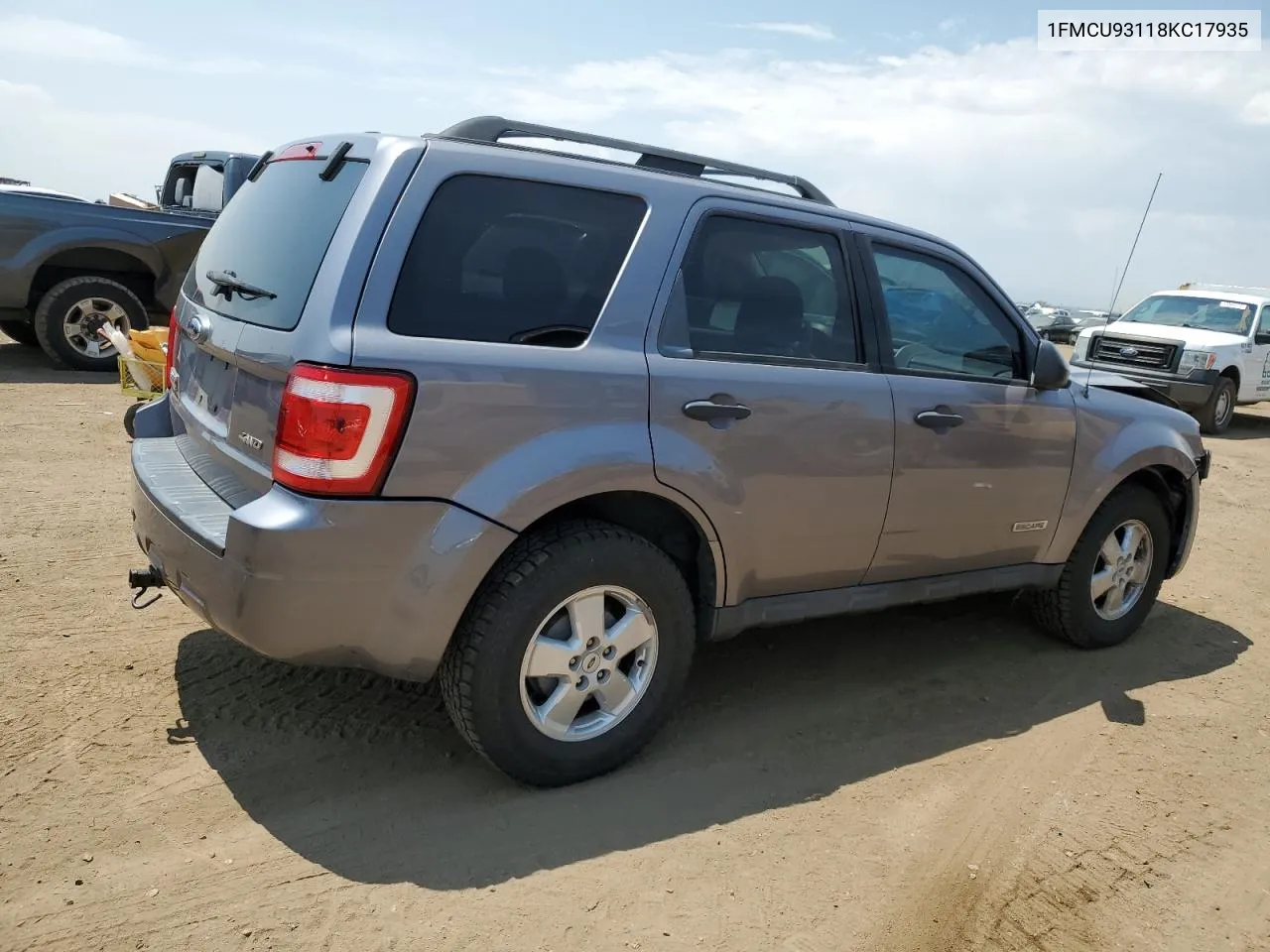 2008 Ford Escape Xlt VIN: 1FMCU93118KC17935 Lot: 63869394