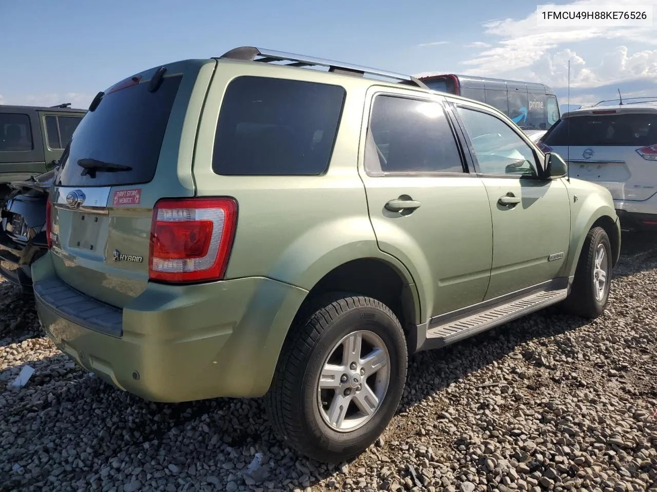 2008 Ford Escape Hev VIN: 1FMCU49H88KE76526 Lot: 67110324