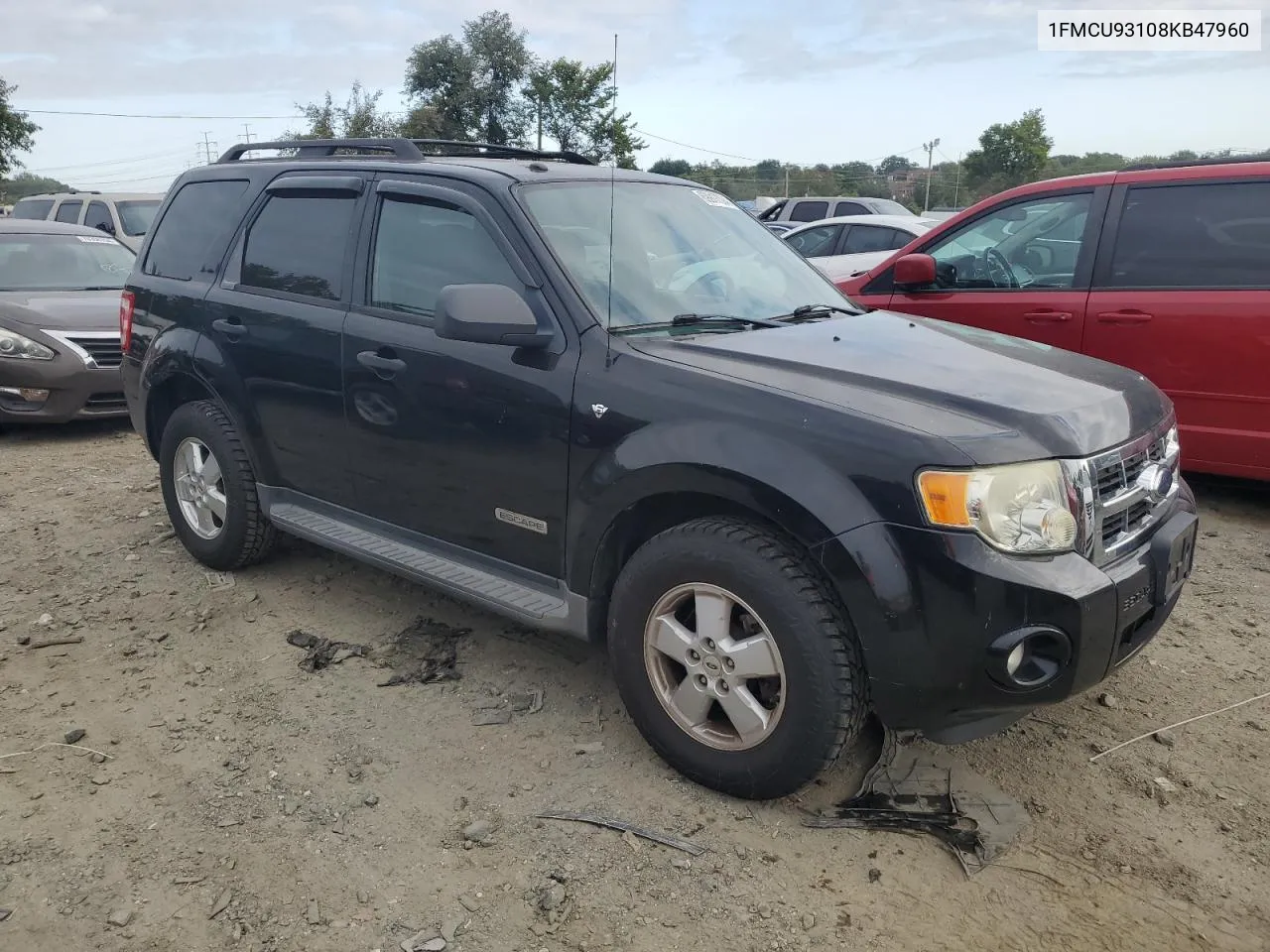 2008 Ford Escape Xlt VIN: 1FMCU93108KB47960 Lot: 69917394