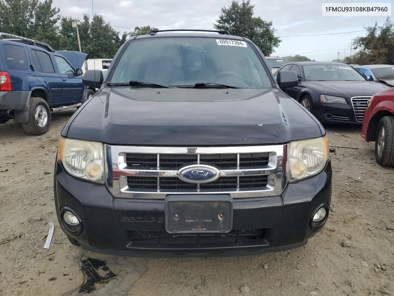 2008 Ford Escape Xlt VIN: 1FMCU93108KB47960 Lot: 69917394