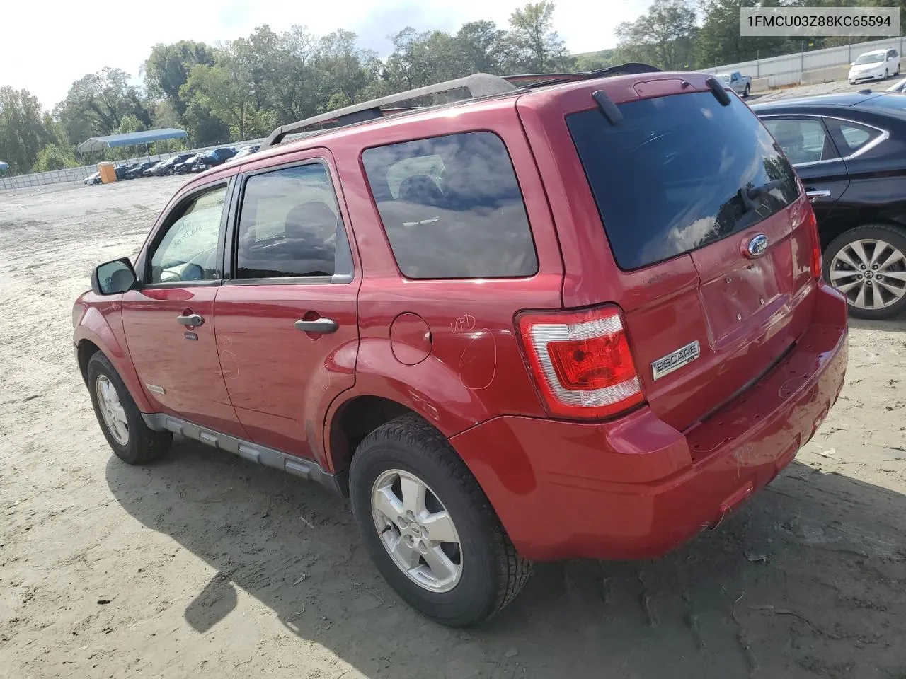 2008 Ford Escape Xlt VIN: 1FMCU03Z88KC65594 Lot: 72068154