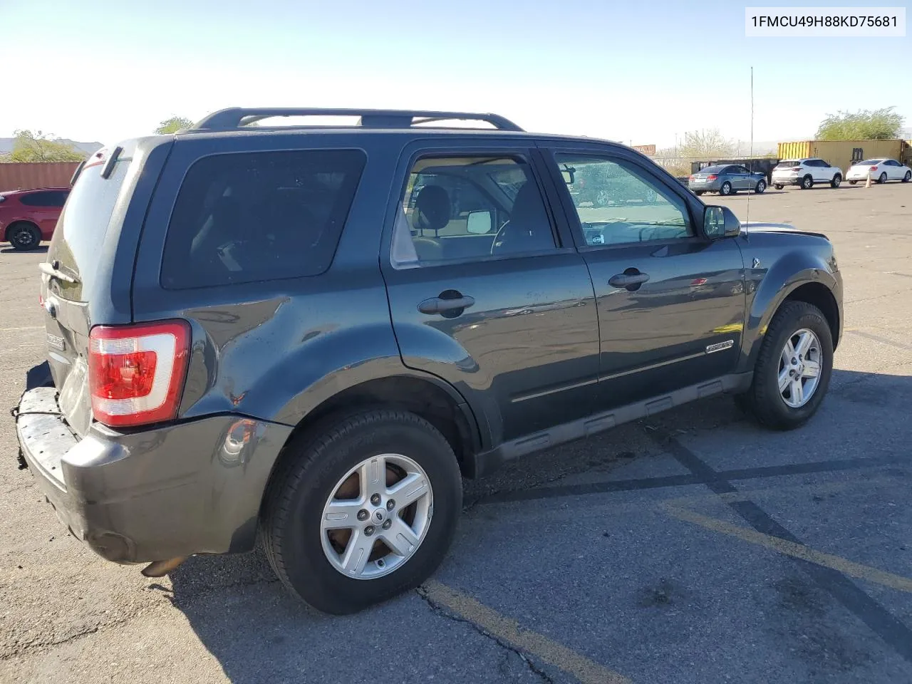 2008 Ford Escape Hev VIN: 1FMCU49H88KD75681 Lot: 72071934