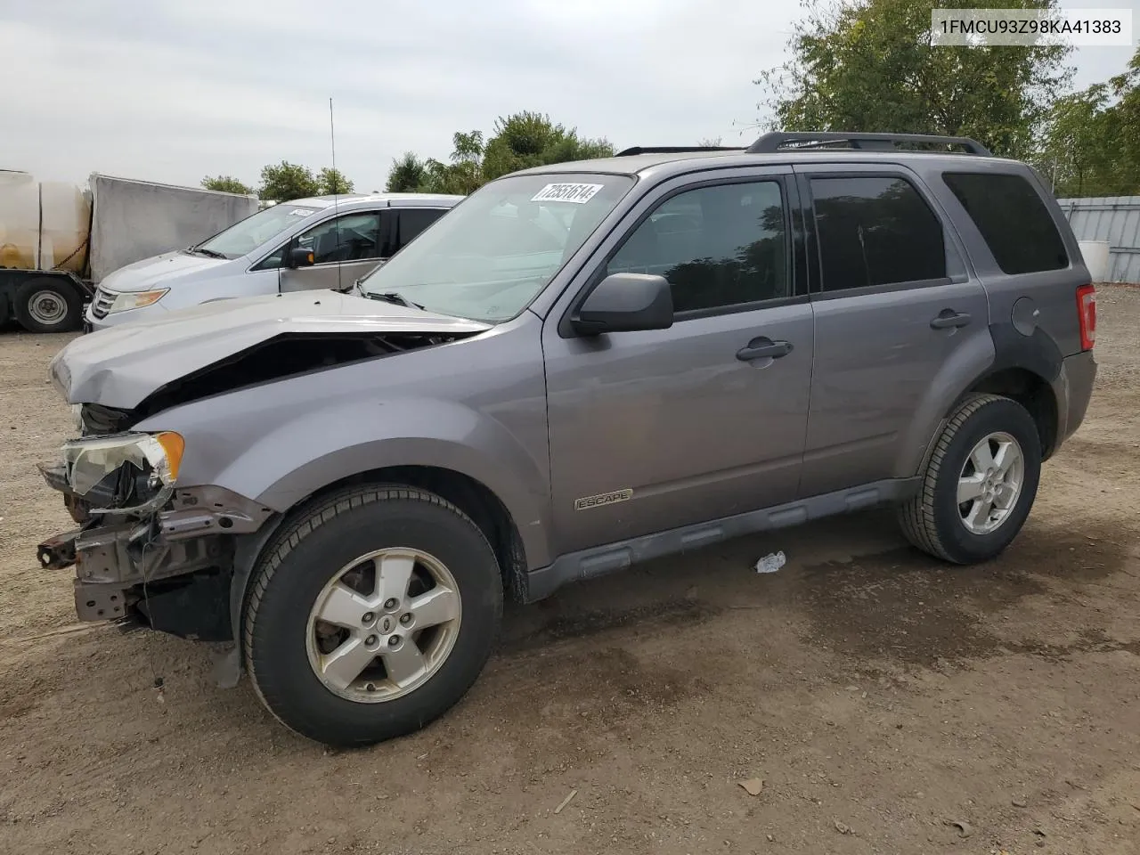 2008 Ford Escape Xlt VIN: 1FMCU93Z98KA41383 Lot: 72551614