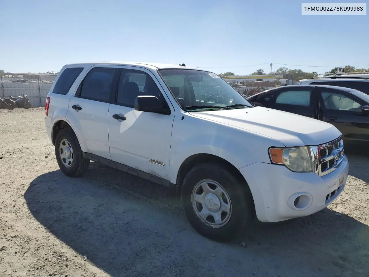 2008 Ford Escape Xls VIN: 1FMCU02Z78KD99983 Lot: 73389144