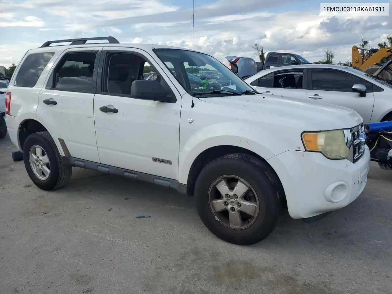 2008 Ford Escape Xlt VIN: 1FMCU03118KA61911 Lot: 73793654