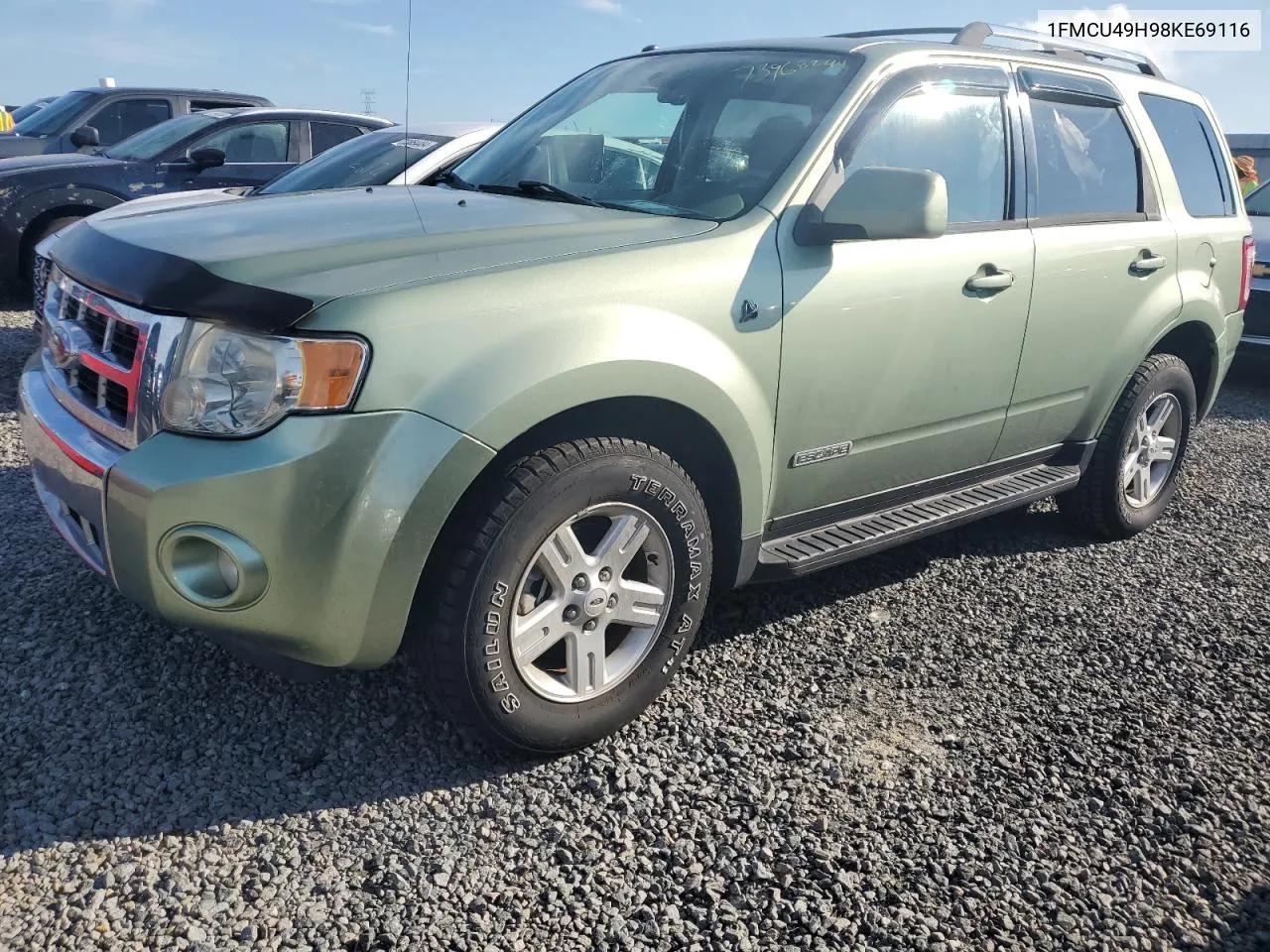 2008 Ford Escape Hev VIN: 1FMCU49H98KE69116 Lot: 73968244