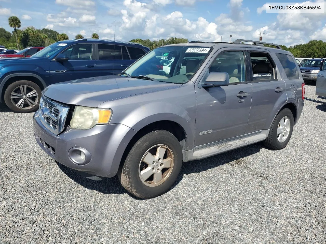 2008 Ford Escape Xlt VIN: 1FMCU03Z58KB46594 Lot: 73987694