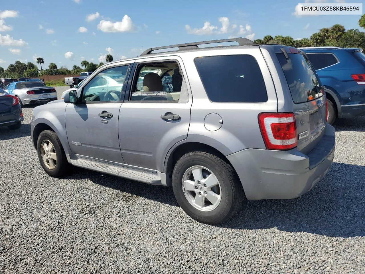 2008 Ford Escape Xlt VIN: 1FMCU03Z58KB46594 Lot: 73987694