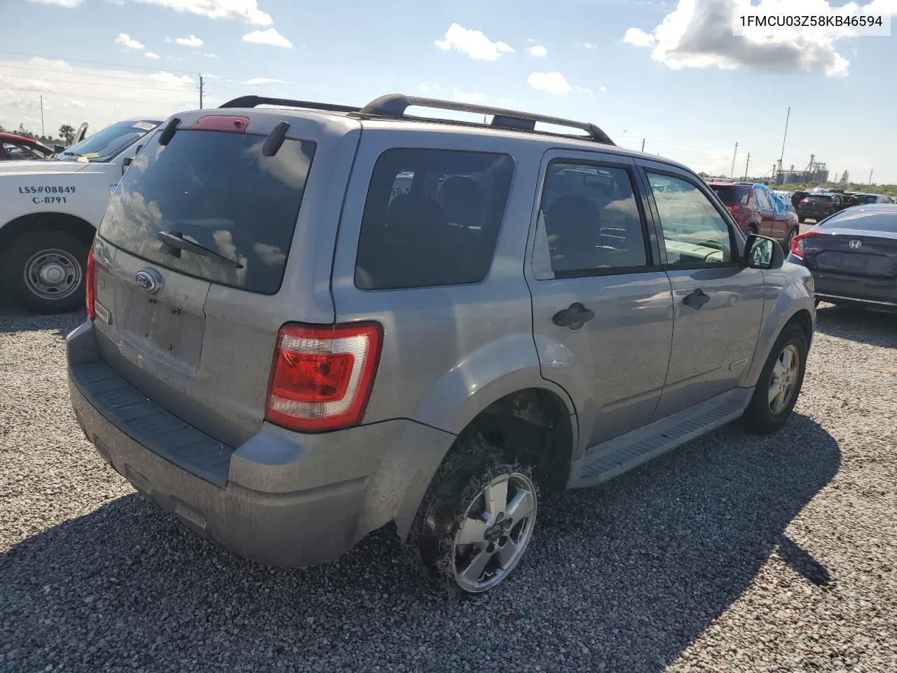 2008 Ford Escape Xlt VIN: 1FMCU03Z58KB46594 Lot: 73987694