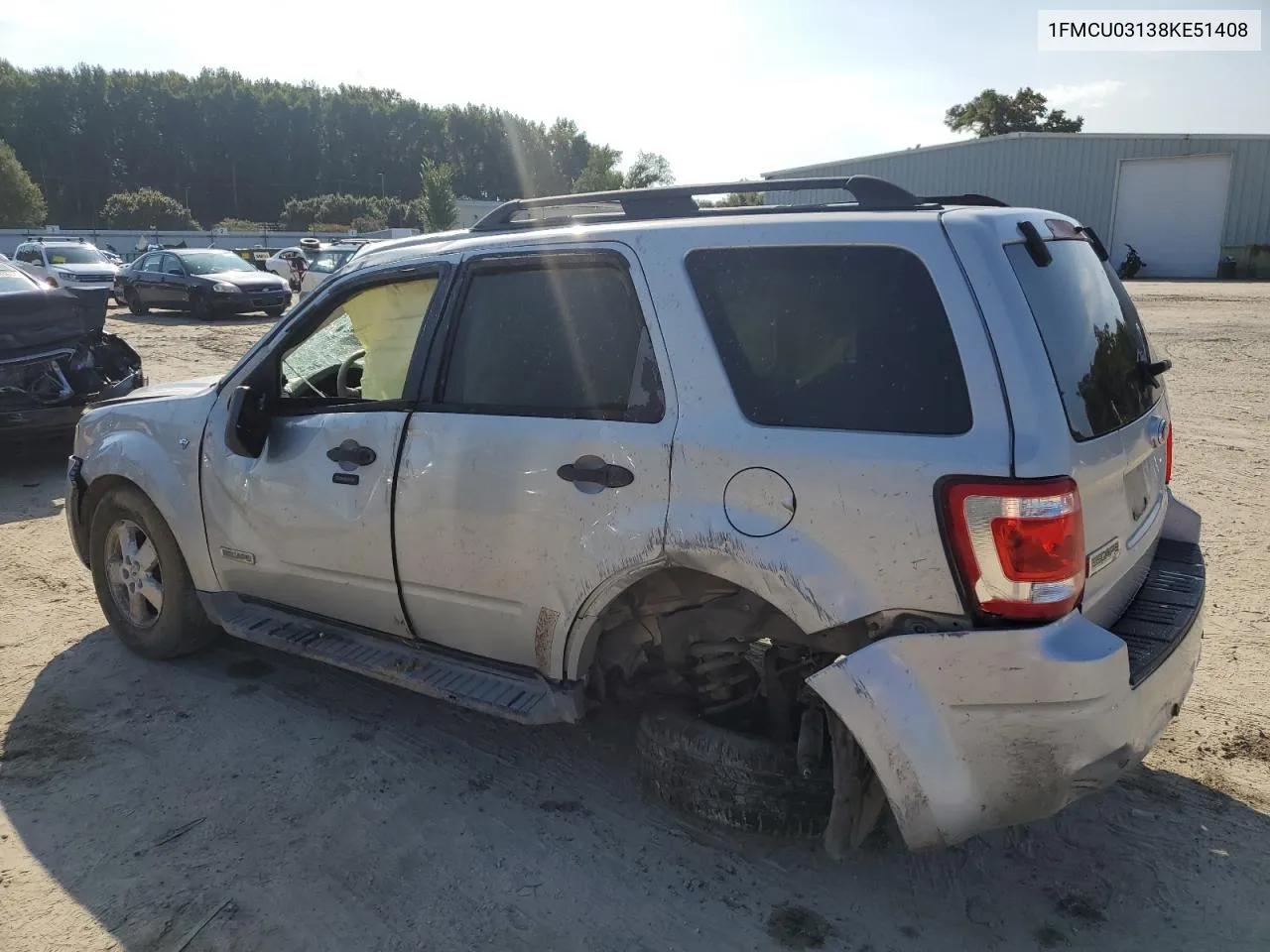 2008 Ford Escape Xlt VIN: 1FMCU03138KE51408 Lot: 74201804