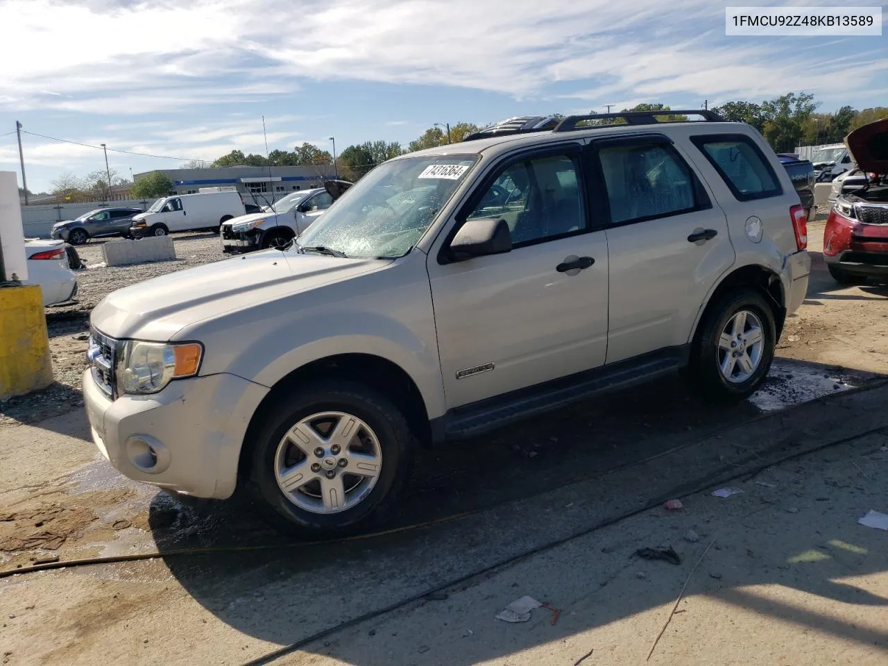 2008 Ford Escape Xls VIN: 1FMCU92Z48KB13589 Lot: 74316364