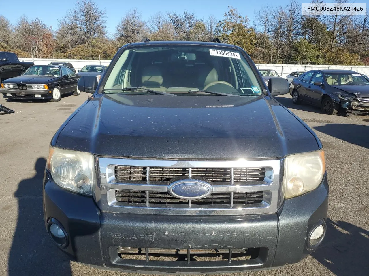 2008 Ford Escape Xlt VIN: 1FMCU03Z48KA21425 Lot: 74486934