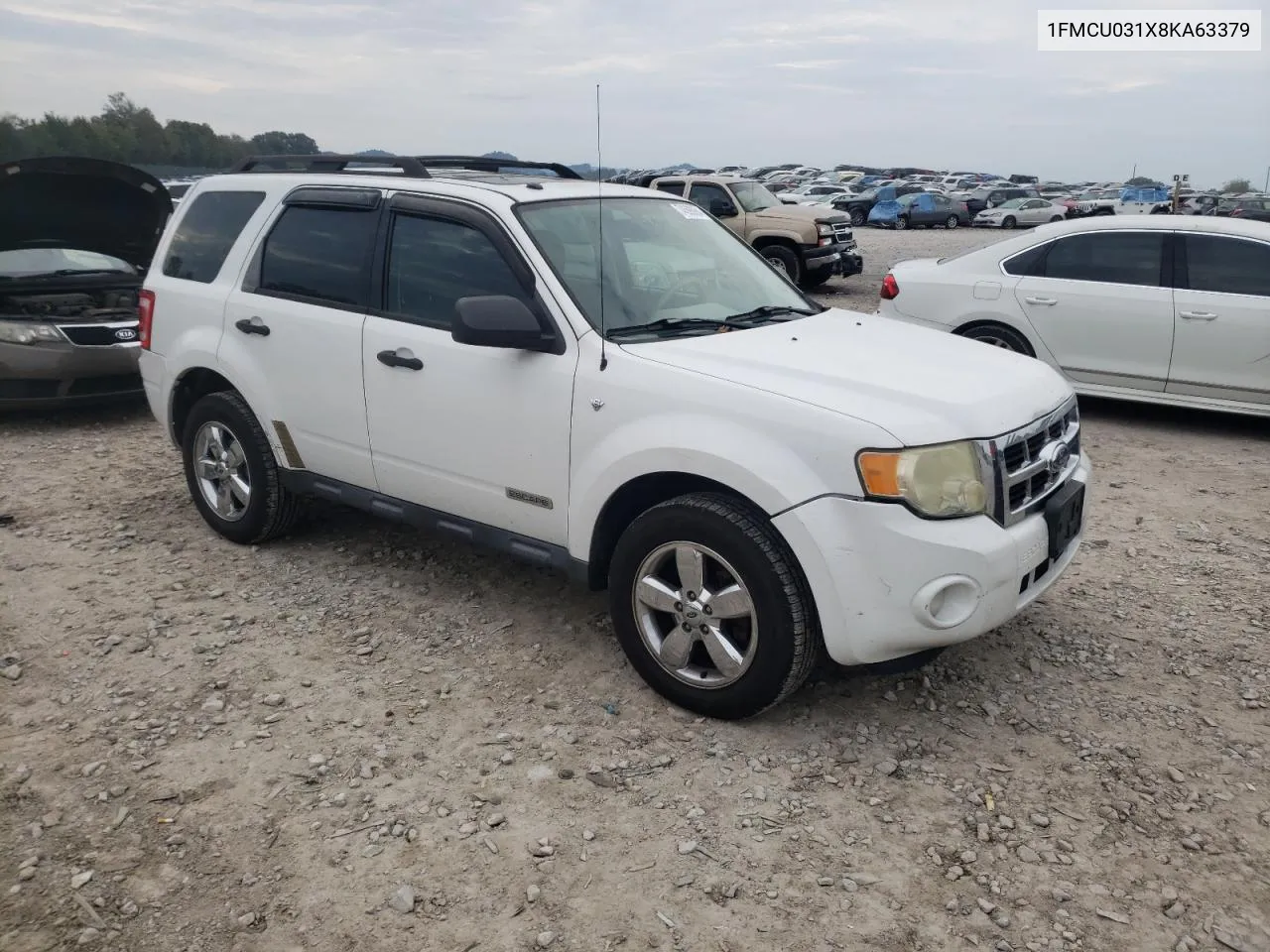 2008 Ford Escape Xlt VIN: 1FMCU031X8KA63379 Lot: 74598964