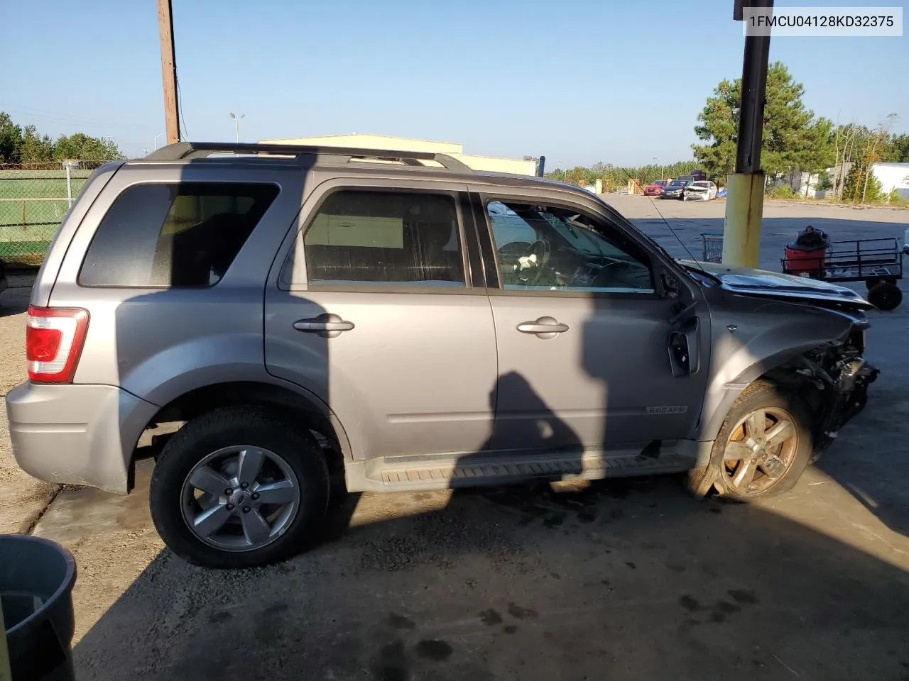 2008 Ford Escape Limited VIN: 1FMCU04128KD32375 Lot: 74673484