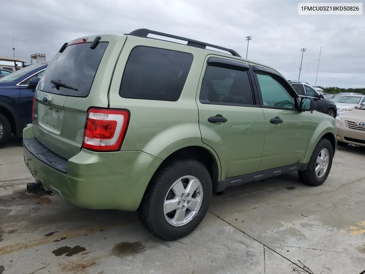 2008 Ford Escape Xlt VIN: 1FMCU03Z18KD50826 Lot: 74681754