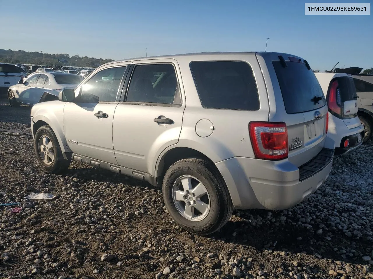 2008 Ford Escape Xls VIN: 1FMCU02Z98KE69631 Lot: 75011834