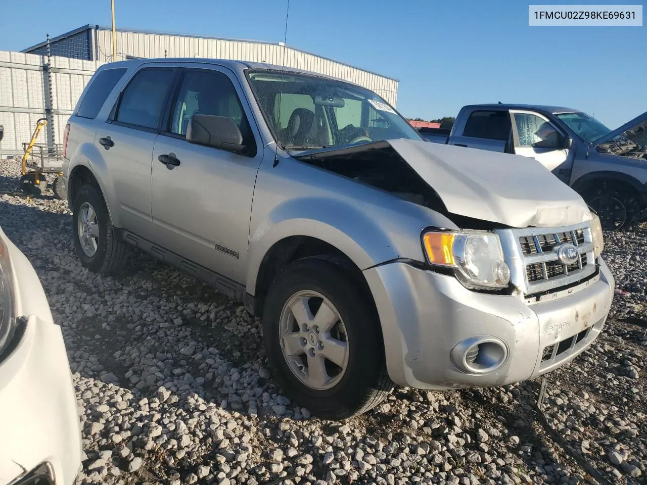 2008 Ford Escape Xls VIN: 1FMCU02Z98KE69631 Lot: 75011834